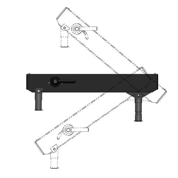 industrial counterbalanced articulating arm section